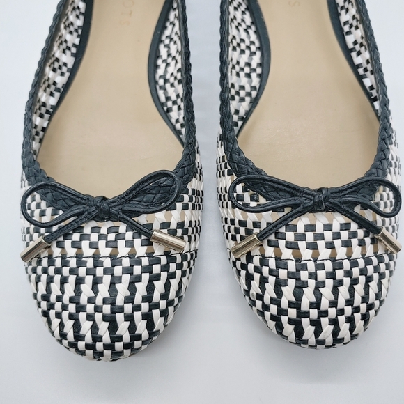 Talbots Olympia Open Weave Bi-Color Ballet Flats Sz 8 - Picture 2 of 8